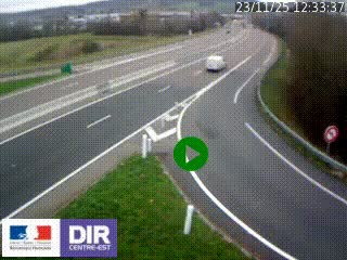 Webcam routière sur la RN6 à Auxerre, à hauteur de la sortie Monéteau, en direction de l'A6 (Gurgy)