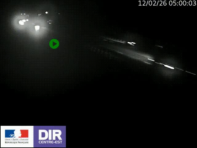 Caméra trafic à la jonction entre l'A46 (Rocade-est de Lyon) et l'A42 à hauteur de Vault-en-Velin en direction de Marseille