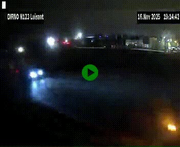 Webcam en périphérie de Chartres sur la N123, à hauteur de Luisant. Vue orientée vers Chartres