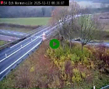 Webcam à hauteur du Leclerc Normanville sur la N154. Vue orientée vers Rouen