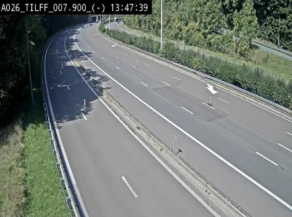 Webcam autoroute A26/E25 à Esneux, en Belgique en direction Luxembourg - BK 7.9