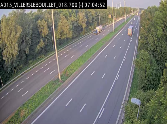 Webcam autoroute Belgique - Villers-le-Bouillet - E42 direction Liège - BK 18.7