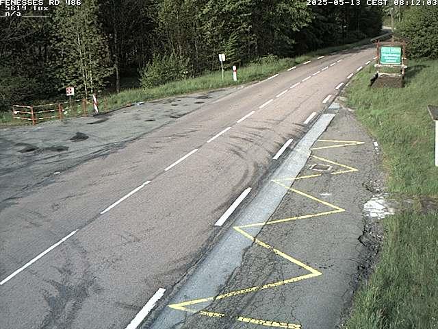 Webcam en haut du col des Fenesses, aussi appelé col du Ménil sur la D486 à 593 mètres d'altitude dans les Vosges