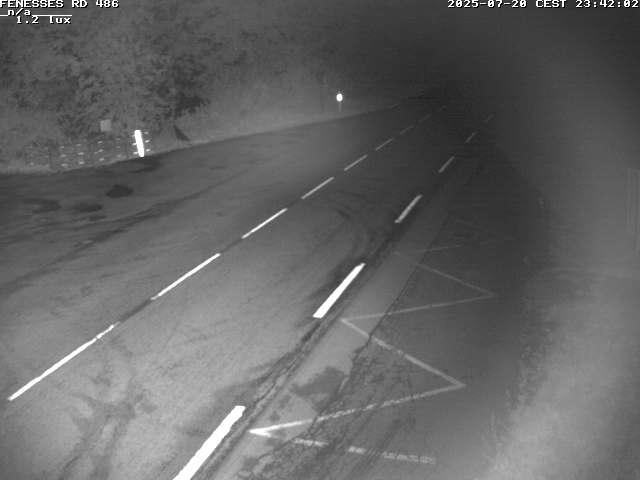 Webcam en haut du col des Fenesses, aussi appelé col du Ménil sur la D486 à 593 mètres d'altitude dans les Vosges
