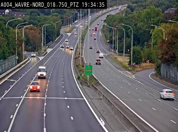 Webcam traffic E411(A4) - BK 18.7 - Bierges (Wavre Nord)