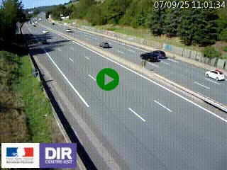 Webcam routière à Saint-Etienne-Terrenoire sur la RN88 avant la jonction entre l'A72 et le Boulevard Périphérique de Saint-Etienne