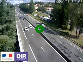 Webcam routière à Le Chambon-Feugerolles sur la RN88 entre Firminy et Saint-Etienne