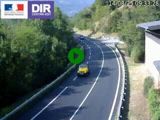 Caméra trafic sur la N90 à Bourg-Saint-Maurice, en provenance d'Aoste et en direction d'Albertville