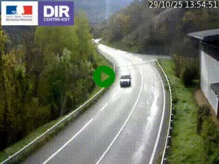 Caméra trafic sur la N90 à Bourg-Saint-Maurice, en provenance d'Aoste et en direction d'Albertville