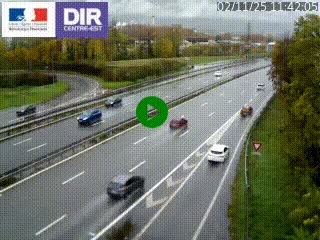 Caméra routière à hauteur de la sortie 15 Chambéry-centre au PK 4,103 en direction d'Albertville