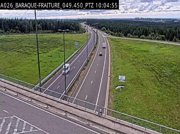 Webcam à la Baraque de Fraiture à la jonction entre l'E25 et la N89 à hauteur de Vielsalm