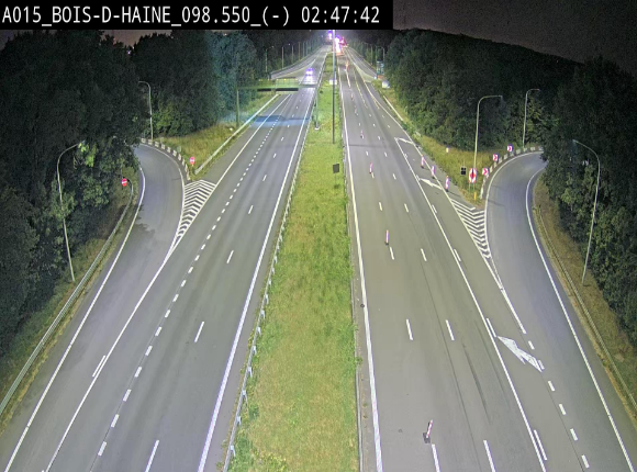 Webcam autoroute Belgique - Bois d'Haine - E42 - BK 98.6
