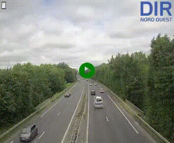 Webcam sur le périphérique de Caen (N814) à l'est de la ville, à Mondeville hauteur de la sortie 2, Presqu'île-Rives de l'Orne, au bout de l'autoroute A13