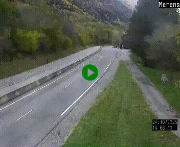Webcam Ax-les-Thermes sur N20, en direction d'Andorre