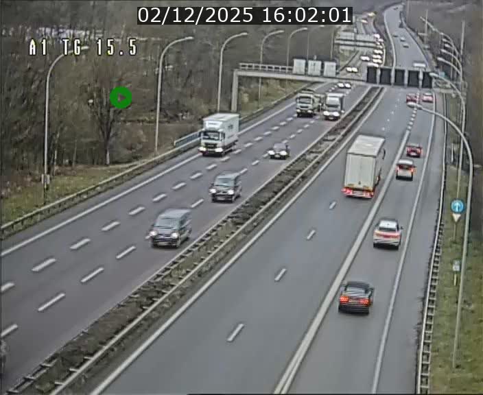 Traffic live webcam Luxembourg Munsbach - A1 direction Luxembourg - BK 15.5