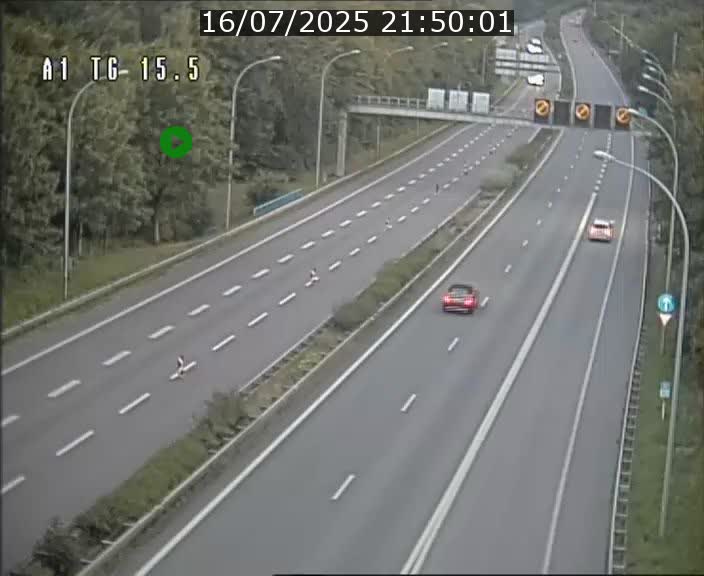 Traffic live webcam Luxembourg Munsbach - A1 direction Luxembourg - BK 15.5
