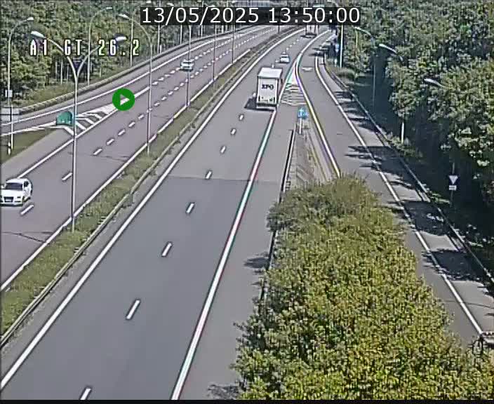 Traffic live webcam Luxembourg Grevenmacher - A1 direction Allemagne - BK 26.2