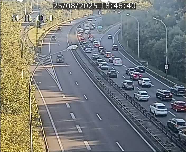 Webcam traffic A4 Luxembourg - BK 3.8 - Leudelange (direction Esch sur Alzette)