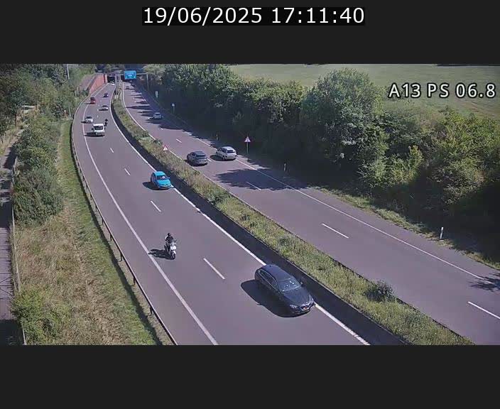 Traffic live webcam Luxembourg Ehlerange - A13 direction Esch-sur-Alzette - BK 6.8