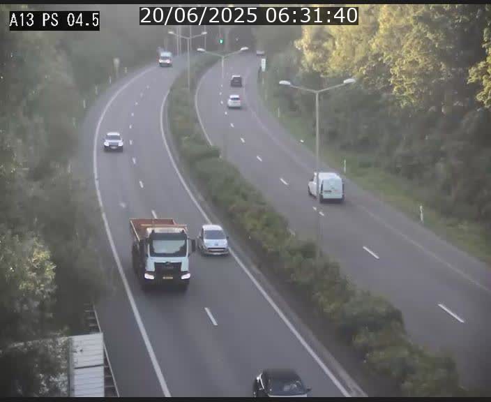 Traffic live webcam Luxembourg Differdange - A13 direction Esch-sur-Alzette - BK 4.5
