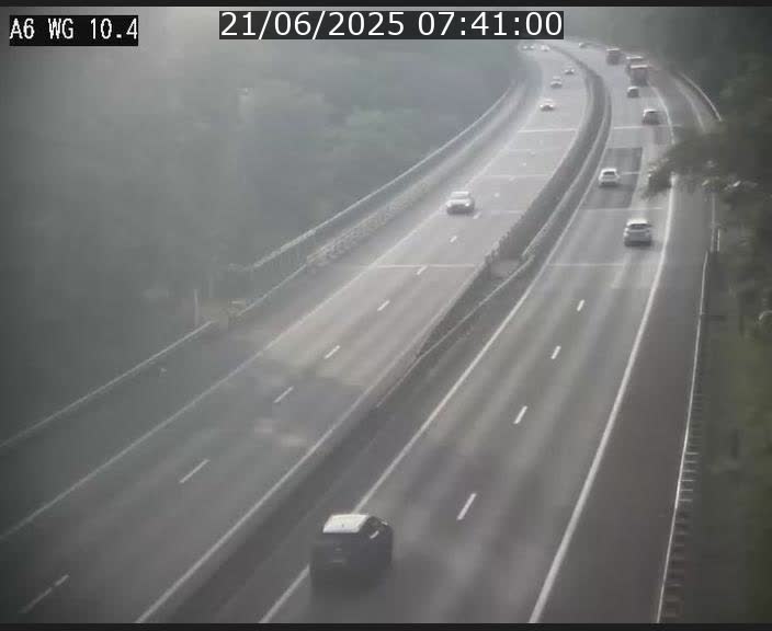 Traffic live webcam Luxembourg Mamer - A6 - BK 10.4 - direction Luxembourg/France/Allemagne