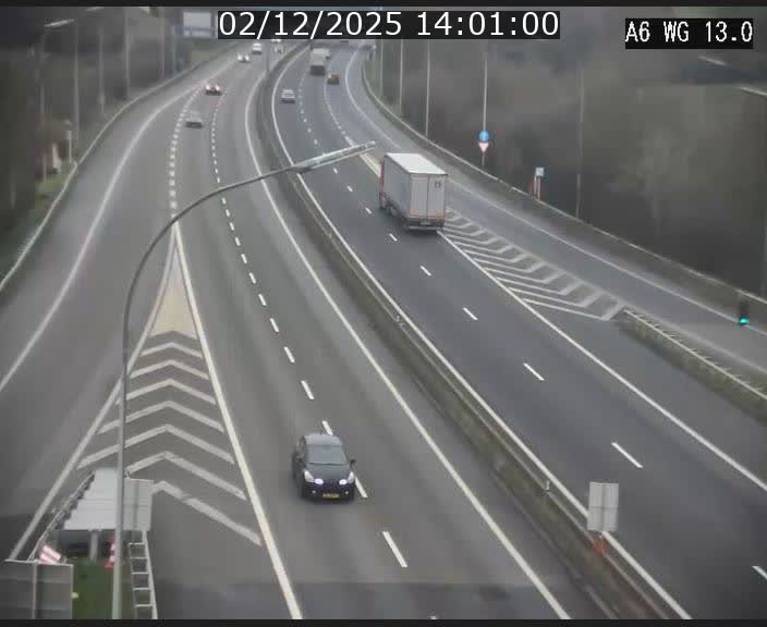 Traffic live webcam Luxembourg Mamer - A6 - BK 13 - direction Luxembourg/France/Allemagne