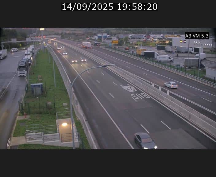 Traffic live webcam Luxembourg Aire de Berchem - A3 - BK 5 - direction France