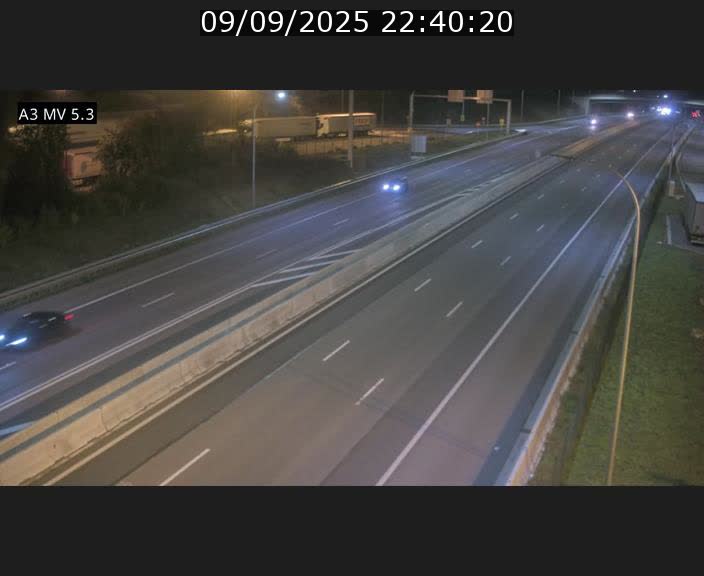 Webcam à l'Aire de Berchem au Luxembourg sur l'A3. Vue orientée vers la France