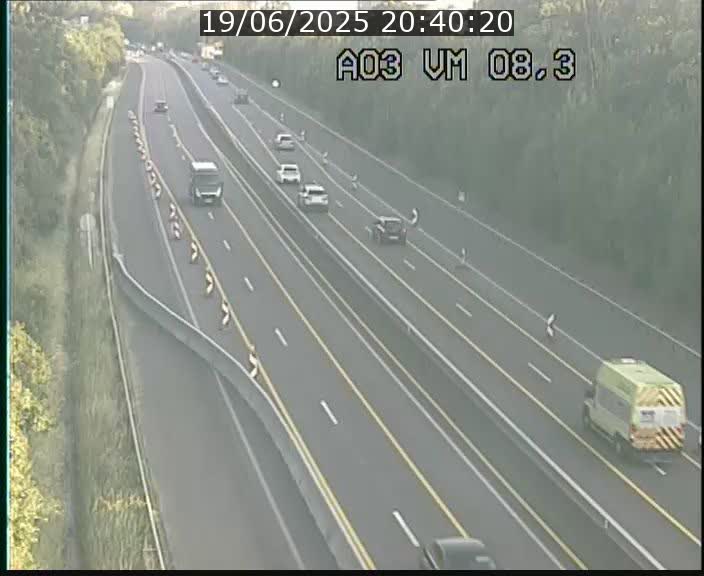 Traffic live webcam Luxembourg Bettembourg - A3 - BK 8.3 - direction France