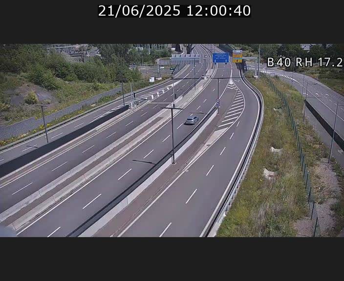 Webcam sur le contournement d'Esch Belval à hauteur de la sortie Université de Luxembourg. Vue orientée vers Luxembourg