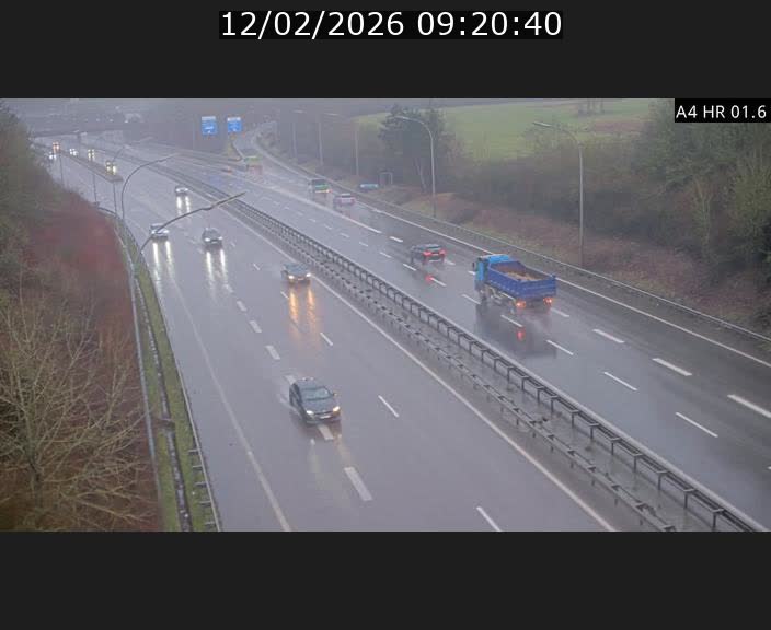 Info Trafic Luxembourg A4 - BK 1.6 - Croix de Cessange (direction Esch)