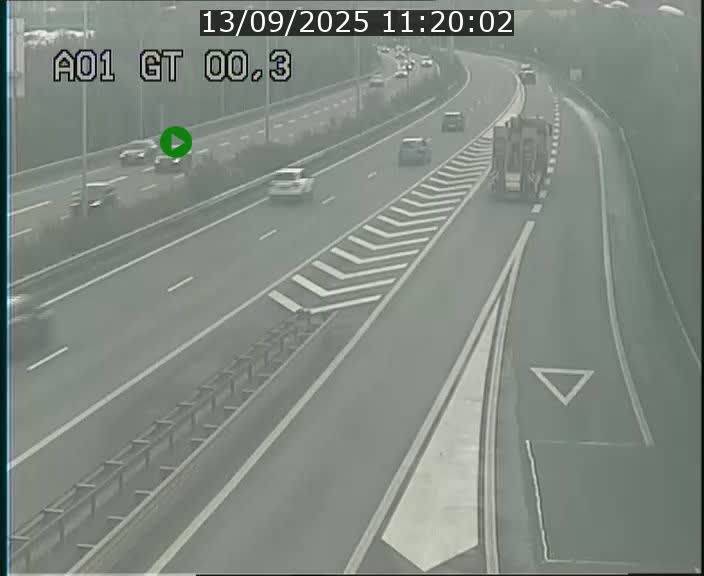 Traffic live webcam Luxembourg Croix de Gasperich - A1 direction Kirchberg - BK 0.3