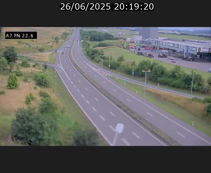 Caméra trafic Luxembourg - A7, Colmar-berg direction Mersch