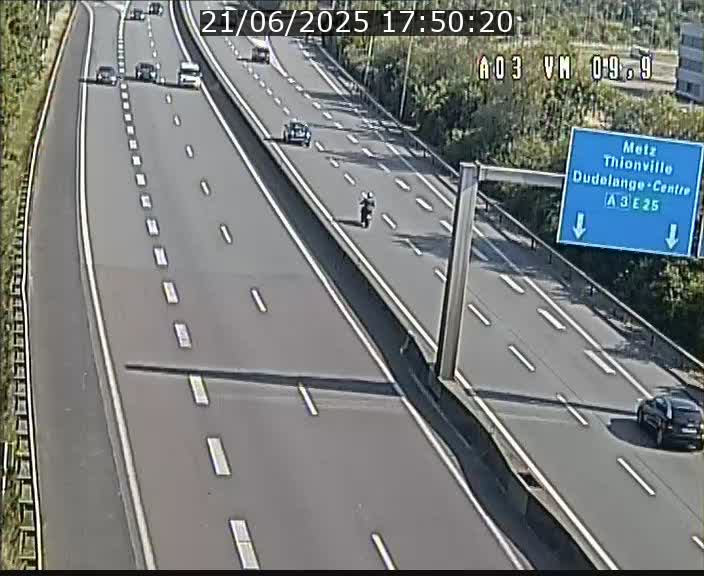 Webcam Autoroute à la Croix de Bettembourg - A3 - BK 9.9 - direction France