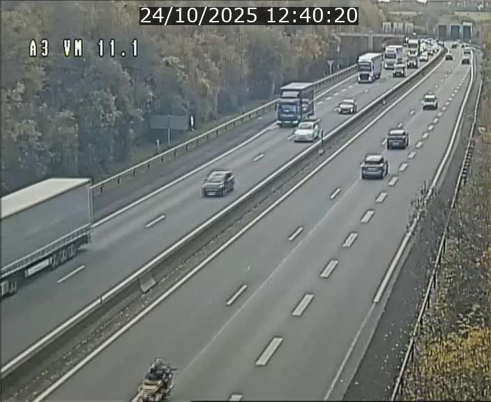 Webcam à la frontière franco-luxembourgeoise, avant la Croix de Bettembourg - BK 11.1 - direction Luxembourg-ville