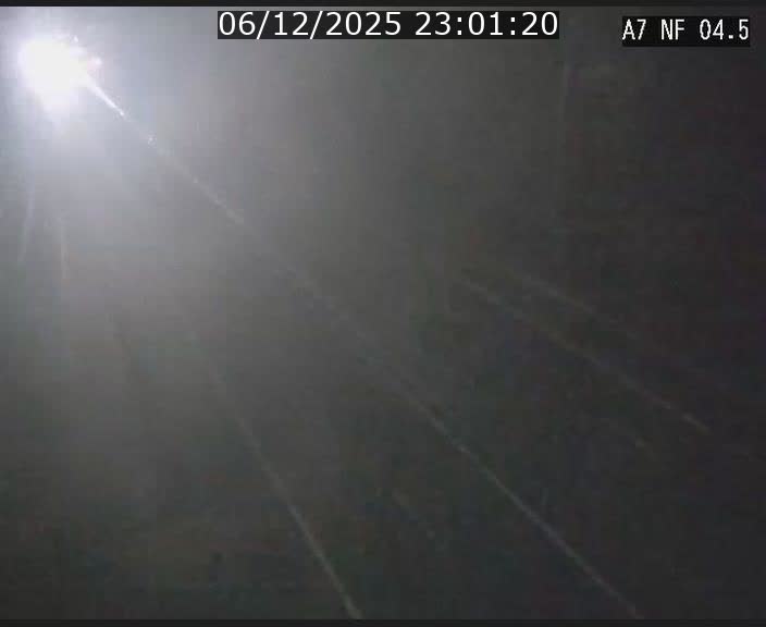 Caméra autoroute Luxembourg A7 - Passage à gibier Rëngelbour - direction Tunnel Grouft