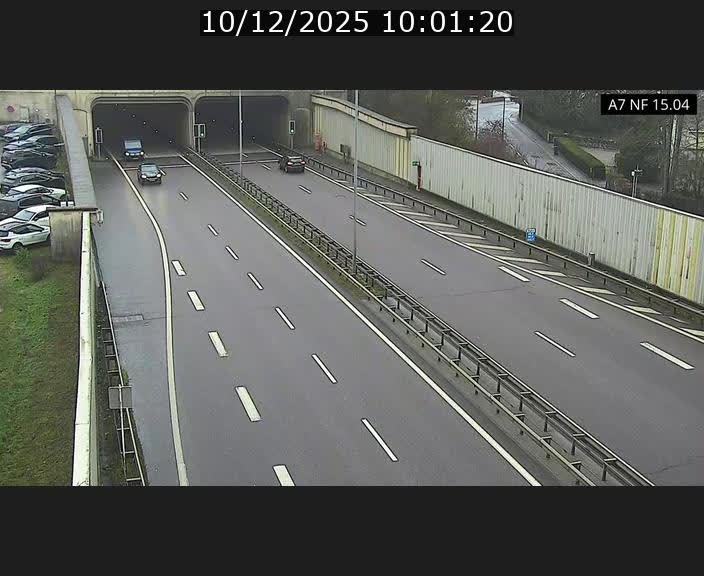 Caméra trafic Luxembourg - A7, Tunnel Mersch, entrée sud, direction Ettelbruck