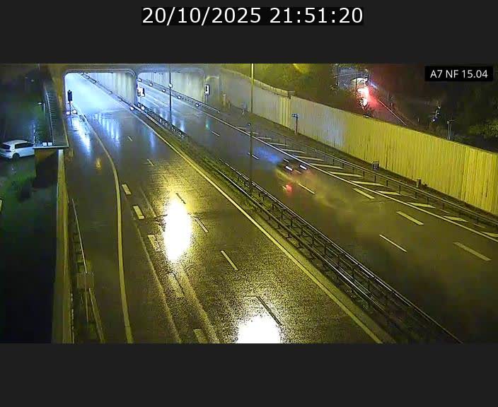 Caméra trafic Luxembourg - A7, Tunnel Mersch, entrée sud, direction Ettelbruck