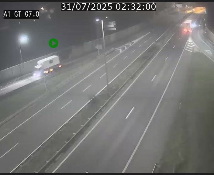 Traffic live webcam Luxembourg Cents - A1 direction Kirchberg - BK 7