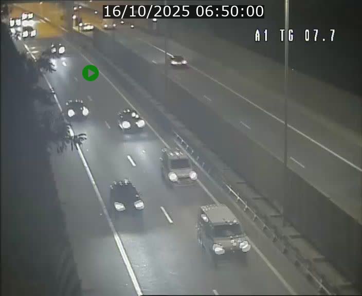 Traffic live webcam Luxembourg Kirchberg - A1 direction Luxembourg-ville - BK 7.7