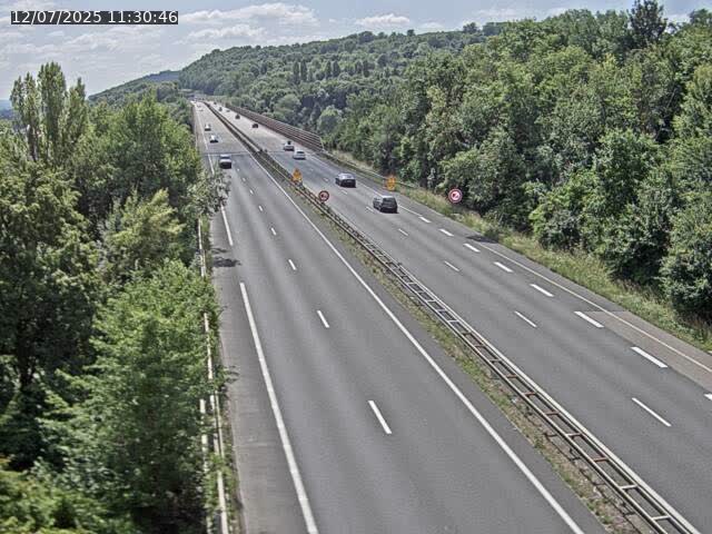 Caméra autoroute France - A30, Hayange direction Metz