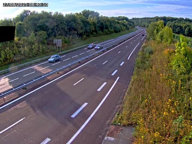 Webcam sur la N19 à Lyoffans. Vue orientée vers Vesoul