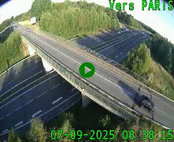 Clone of Caméra routière sur l'autoroute A20 au nord de Limoges, à la jonction avec la N520. Vue orientée vers Paris