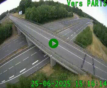 Clone of Caméra routière sur l'autoroute A20 au nord de Limoges, à la jonction avec la N520. Vue orientée vers Paris