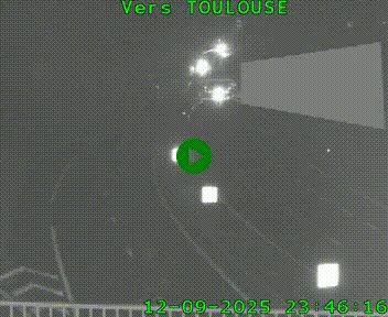 Caméra routière sur l'autoroute A20 à Noailles, en périphérie de Brive-la-Gaillarde. Vue orientée vers Toulouse