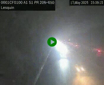 Webcam autoroute A1 à hauteur de Lesquin. Vue orientée vers Lille