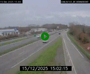 Webcam sur la N165 à hauteur de Hennebont, au nord de Lorient