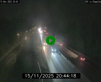 Webcam sur le périphérique de Nantes (N844) à hauteur de Porte de la Chapelle, au nord de la ville