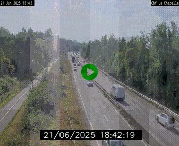 Webcam sur le périphérique de Nantes (N844) à hauteur de Porte de la Chapelle, au nord de la ville
