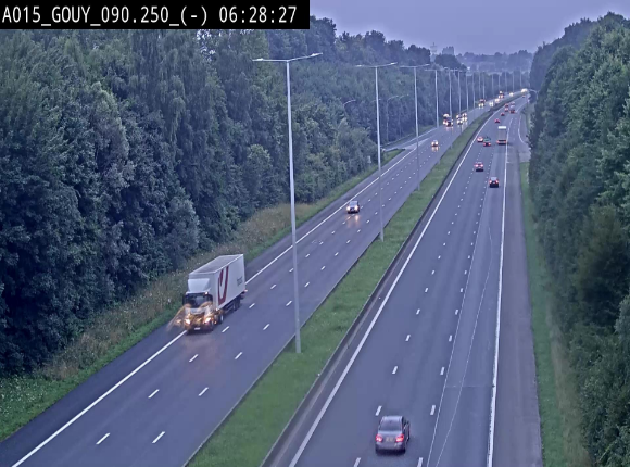 Webcam autoroute Belgique - Gouy-lez-piéton - E42 - BK 90.3